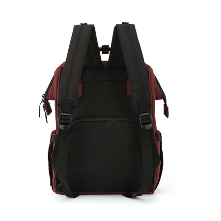 Geräumiger Damen Rucksack aus rotem Polyester – Himawari
