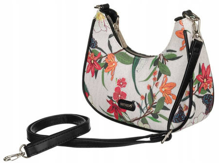Damen Umhängetasche aus Öko-Leder mit Blumenmuster – David Jones