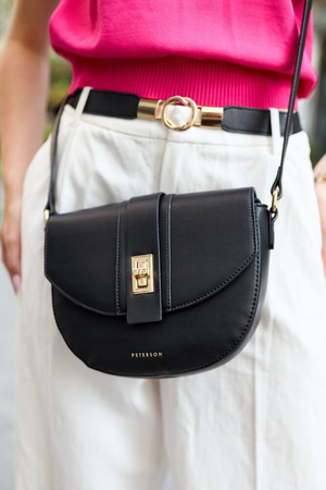 Halbmondförmige Damen Umhängetasche aus Öko-Leder – Peterson