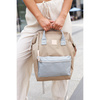 Beige-grauer Damen Rucksack mit verstellbaren Schultergurten – Himawari