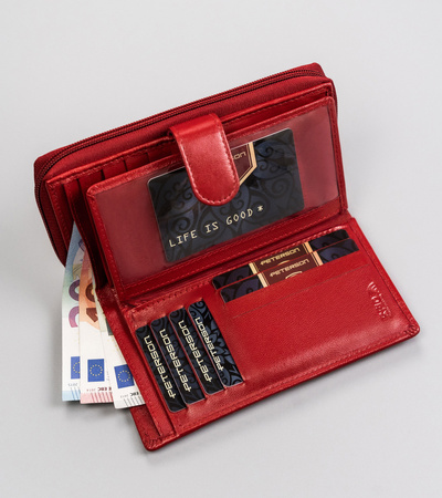 Damen Geldbörse Hochformat aus Echtleder – Peterson