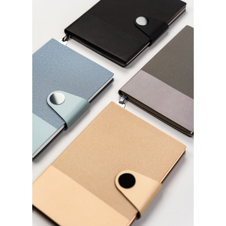 Beiger Notizblock im A5-Format, liniert – Peterson