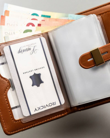 Damen Geldbörse aus Öko-Leder mit Kartenfächereinsatz – 4U Cavaldi