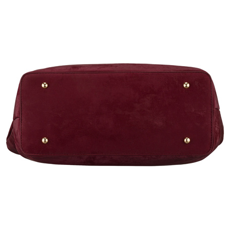 Große Damen-Shopper aus Öko-Leder in Bordeaux, mit einem großen Fach - Peterson