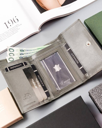 Damen Geldbörse aus echtem Leder mit Bügelverschluss – 4U Cavaldi