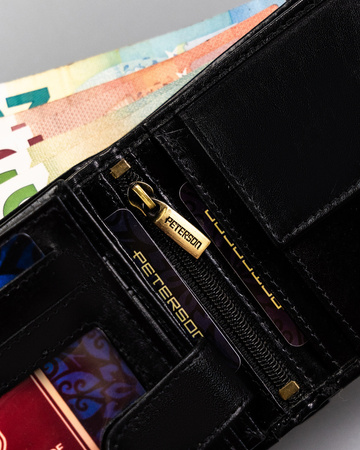 Große Herren-Geldbörse aus Leder mit RFID-Schutz – Peterson