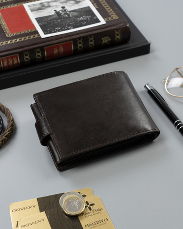 Elegante Herren Geldbörse mit Anti-Skimming-Membran – Rovicky