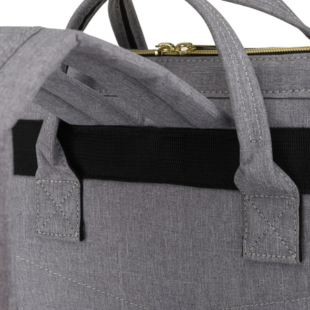 Damen-Rucksack aus Polyester in Grau mit sicherem Reißverschluss - Peterson