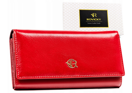 Große Damen Geldbörse aus Echtleder und Öko-Leder – Rovicky