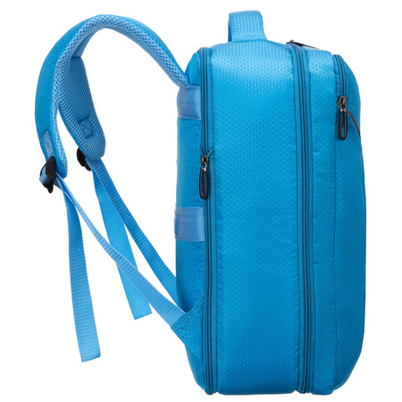 Reise-Rucksack aus Polyester in Blau mit atmungsaktiven Trägern ausgestattet - Peterson