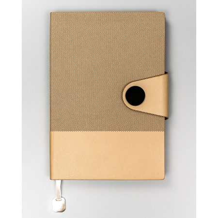 Beiger Notizblock im A5-Format, liniert – Peterson