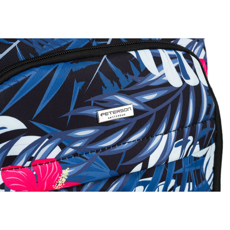 Geräumiger Kabinenrucksack aus Polyester mit Blumenmuster – Peterson