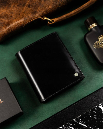 Große Herren Geldbörse aus Leder mit RFID-Schutz – Rovicky