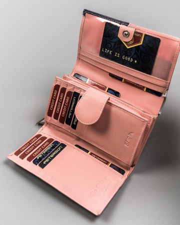 Mittelgroße Damen Geldbörse aus Echtleder – Peterson