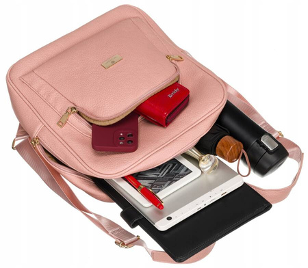 Geräumiger Damen Rucksack aus Öko-Leder – Peterson