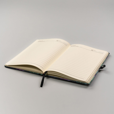 Elegantes Notizbuch A5 im festen Einband mit Blumenmuster – Peterson