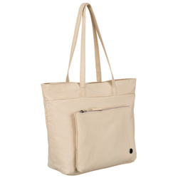 Geräumige Damen Shopper aus Polyester in Beige mit einem Hauptfach – Peterson