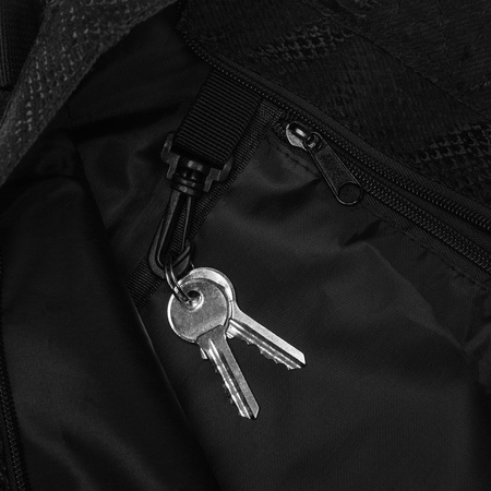 Großer Damen-Shopper aus Polyester in Schwarz mit Tiermuster – Rovicky