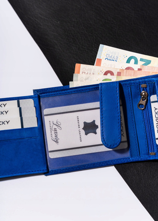 Große Herren Geldbörse aus echtem Leder in horizontaler Ausführung – Always Wild