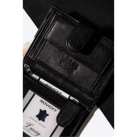 Herren Geldbörse aus Leder im klassischen Stil mit RFID – Cavaldi