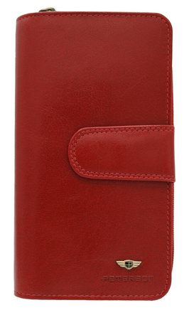 Elegante vertikale Damen Geldbörse aus echtem Leder – Peterson