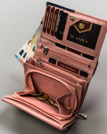 Mittlere Damen Geldbörse aus Echtleder – Peterson