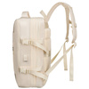 Praktischer Reise-Rucksack in Ecru, ausgestattet mit einem Netzfach und Kompressionsriemen – Peterson