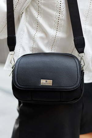 Damen-Umhängetasche aus Öko-Leder mit Klappe - Peterson