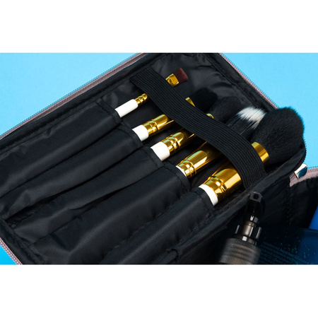 Rechteckige Kosmetiktasche mit Organizer für Reisen – Peterson