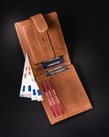 Herren Geldbörse aus Leder mit RFID Protect – Peterson