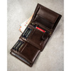 Elegante Herren-Geldbörse aus Leder in Braun ohne Außenschließe - Peterson