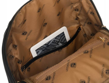 Eleganter Damen-Rucksack aus Öko-Leder – Peterson