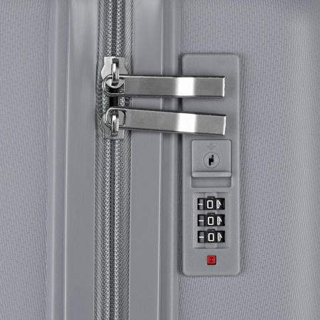 Peterson Koffer-Set aus ABS-Kunststoff in Grau