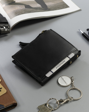 Große Retro Herren Geldbörse mit zwei Münzfächern – Rovicky