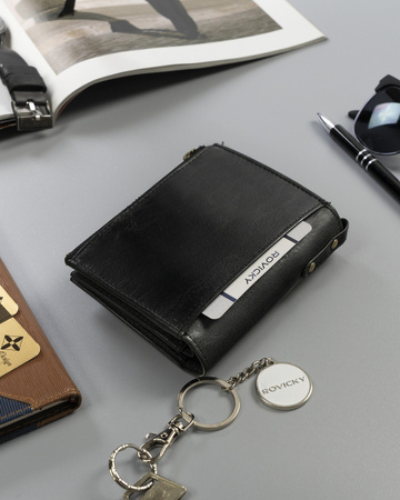 Herren Geldbörse aus Echtleder im Retro-Stil – Rovicky