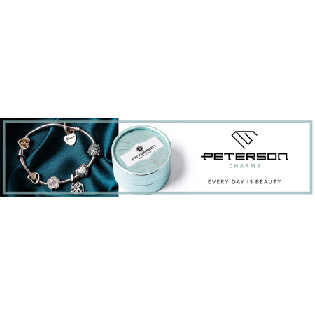 Silberner Charm Herzbaum für Modulararmband – Peterson