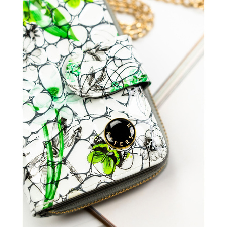 Geräumige, grüne Damen Geldbörse aus Leder mit RFID-Schutz – Peterson