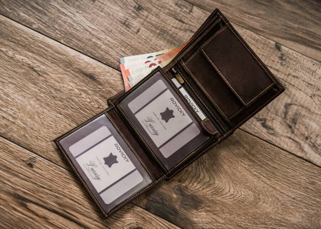 Große vertikale Herren Geldbörse aus Echtleder – Always Wild