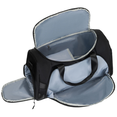 Schwarze Reisetasche mit Koffergurt – Peterson