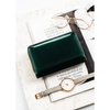 Damen-Geldbörse aus grünem, lackiertem Öko-Leder mit RFID-System – Peterson
