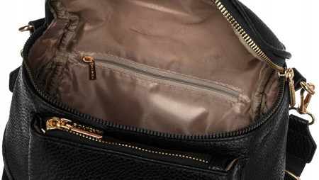 Elegante Damen-Umhängetasche aus Leder mit zusätzlicher Damen-Geldbörse – Rovicky