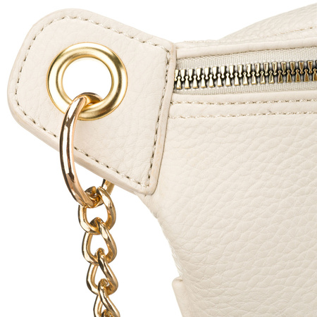 Beige Damen-Gürteltasche aus Öko-Leder mit Reißverschluss – Peterson