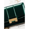 Damen-Geldbörse aus grünem, lackiertem Öko-Leder mit RFID-System – Peterson