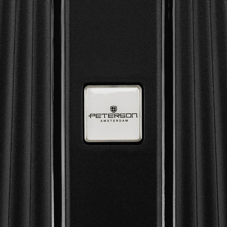 Peterson Koffer-Set aus ABS-Kunststoff in Schwarz