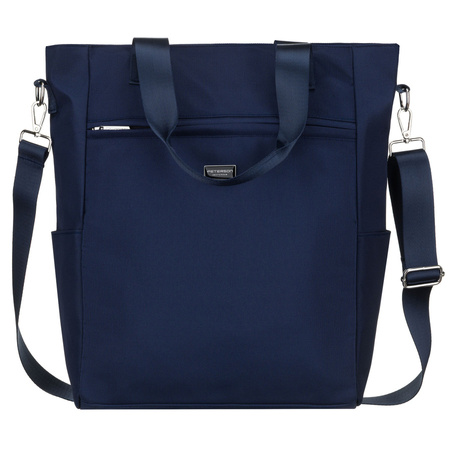 Damen-Shopper in Marineblau, einteilig und mit Reißverschluss – Peterson