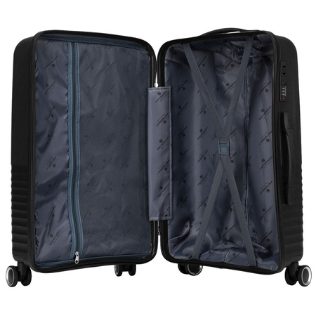 Peterson Koffer-Set aus ABS-Kunststoff in Schwarz