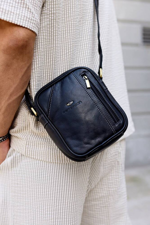 Herren Umhängetasche aus Leder – Peterson