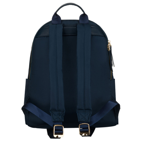 Zweifach unterteiltes, marineblaues Damen-Rucksack aus Polyester - Peterson