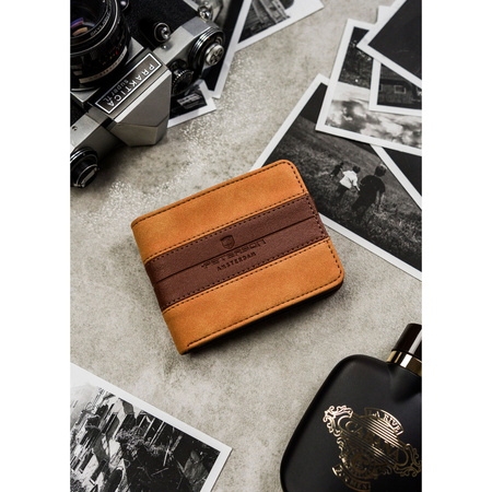 Braune Herren Geldbörse ohne Verschluss aus Öko-Leder – Peterson