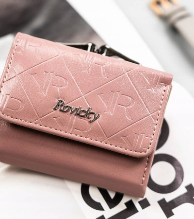 Elegante kleine Damen Geldbörse aus echtem und Öko-Leder – Rovicky